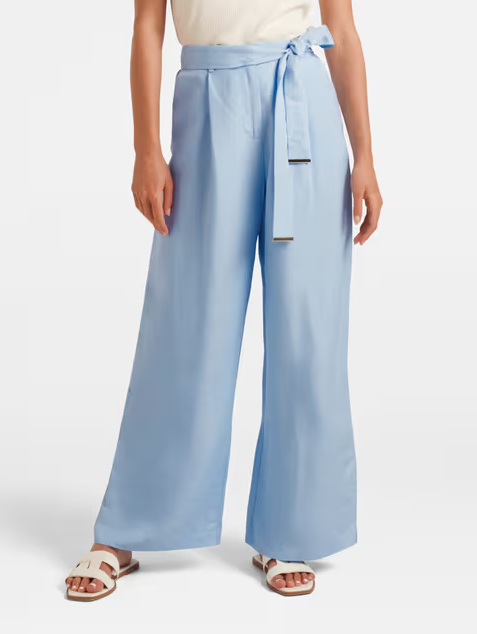 Pantalon large en lin