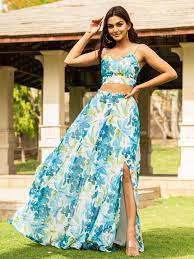 Top et jupe bleu Aqua